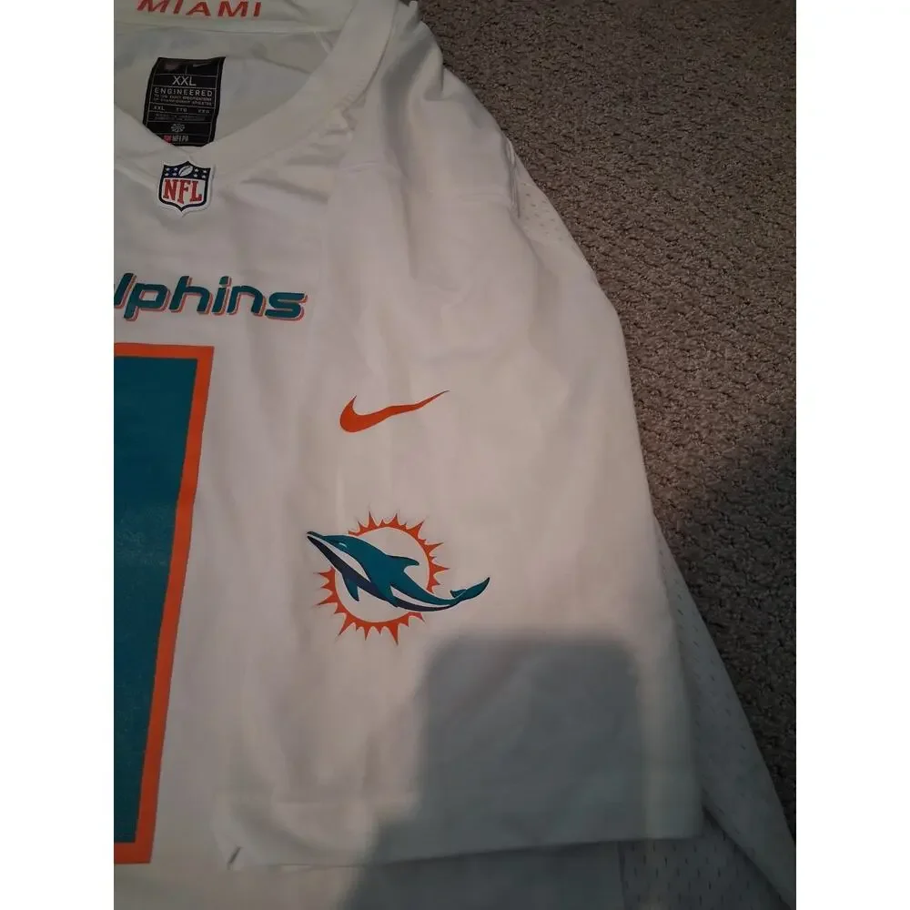 Nike Tua Tagovailoa Miami Dolphins White Vapor FUSE Jersey Men's Size XXL 2XL